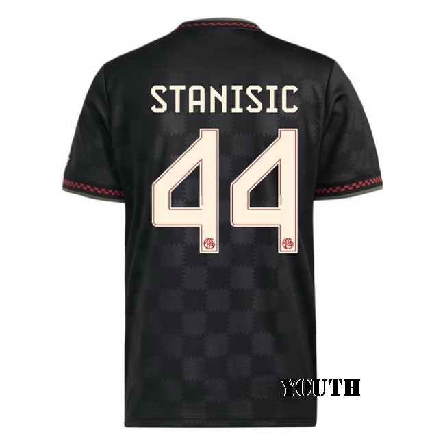 2025/26 Josip Stanisic #44 Third Youth Soccer Jersey