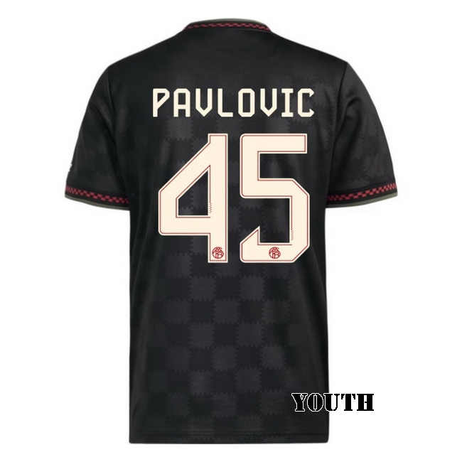 2025/26 Aleksandar Pavlovic #45 Third Youth Soccer Jersey