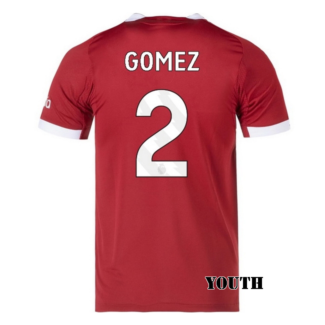 2025/26 Joe Gomez #2 Home Youth Soccer Jersey