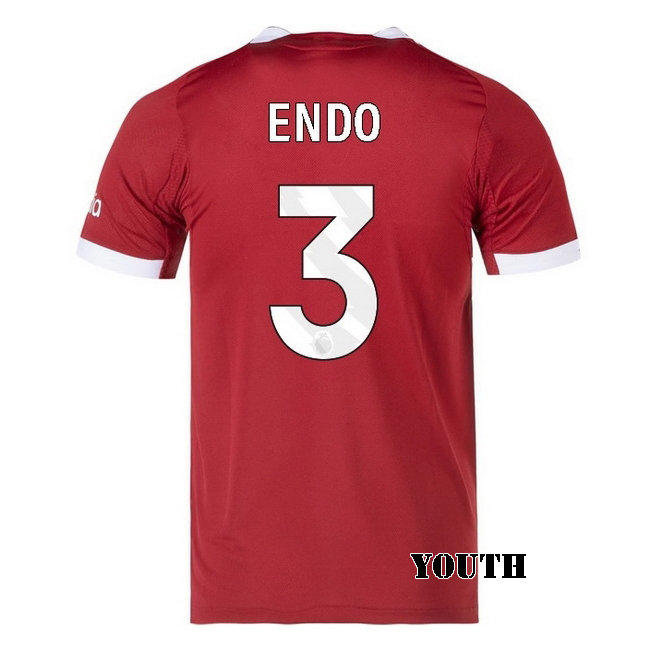 2025/26 Wataru Endo #3 Home Youth Soccer Jersey