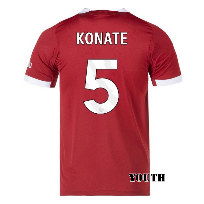 2025/26 Ibrahima Konate #5 Home Youth Soccer Jersey