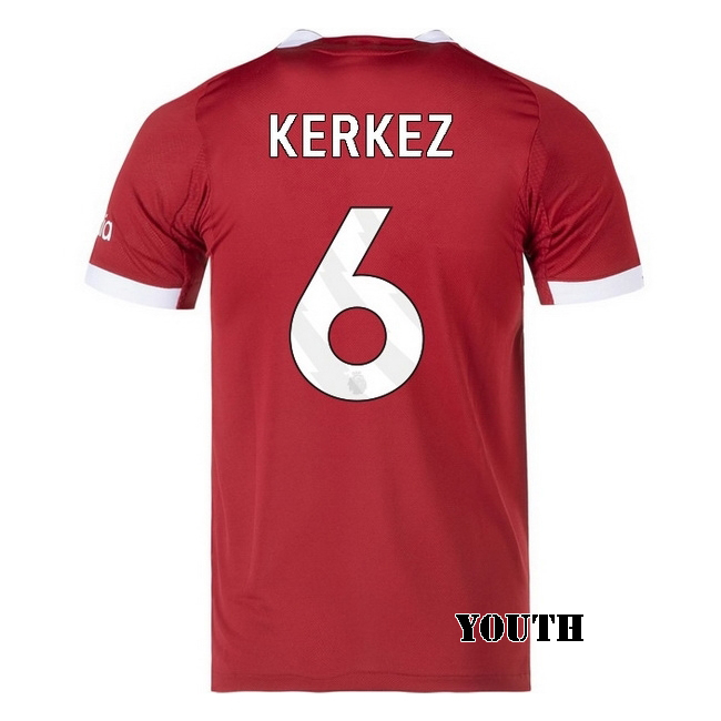 2025/26 Milos Kerkez #6 Home Youth Soccer Jersey