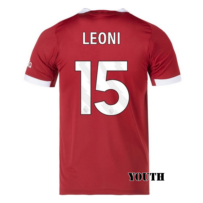 2025/26 Giovanni Leoni #15 Home Youth Soccer Jersey