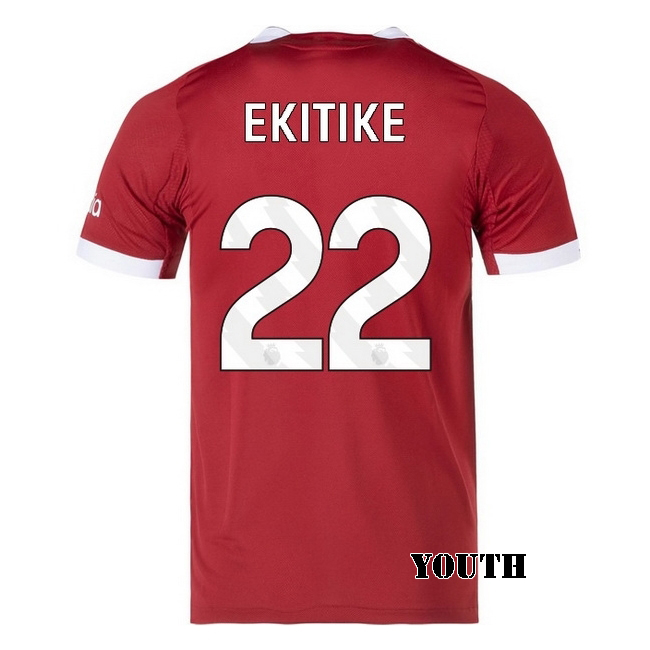 2025/26 Hugo Ekitike #22 Home Youth Soccer Jersey