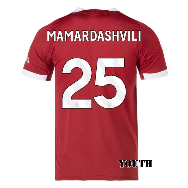 2025/26 Giorgi Mamardashvili #25 Home Youth Soccer Jersey