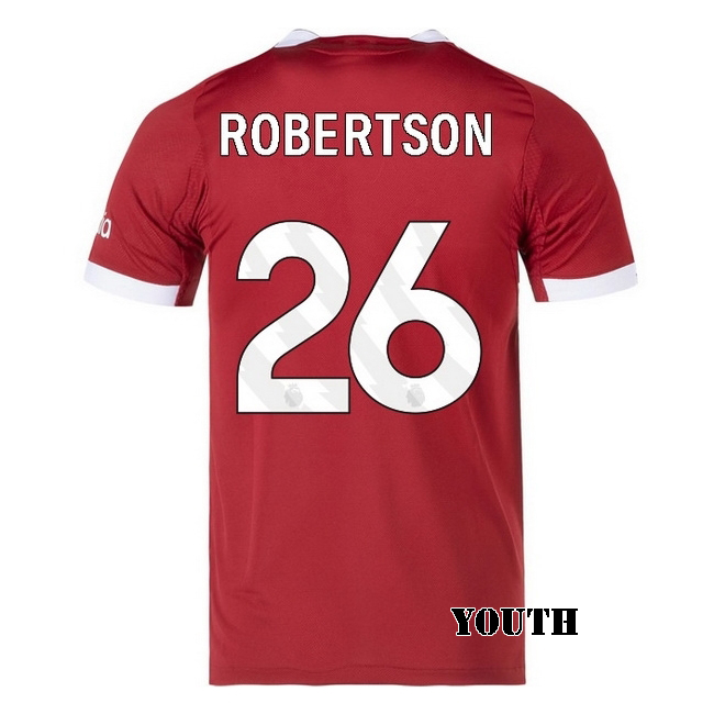 2025/26 Andrew Robertson #26 Home Youth Soccer Jersey
