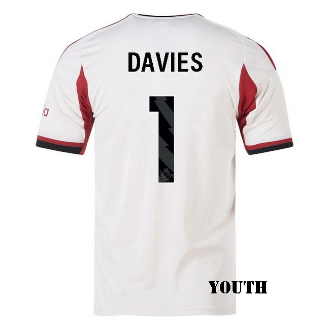 2025/26 Harvey Davies #1 Away Youth Soccer Jersey