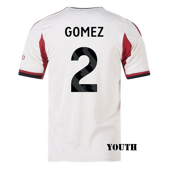 2025/26 Joe Gomez #2 Away Youth Soccer Jersey