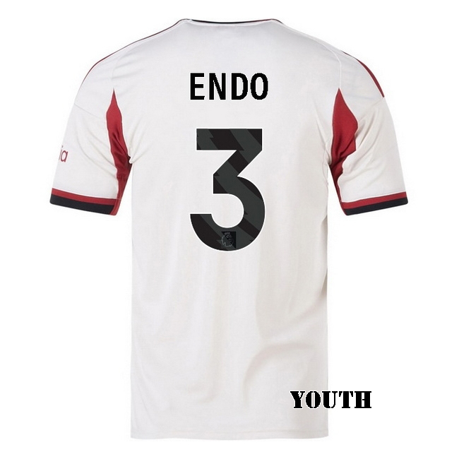 2025/26 Wataru Endo #3 Away Youth Soccer Jersey
