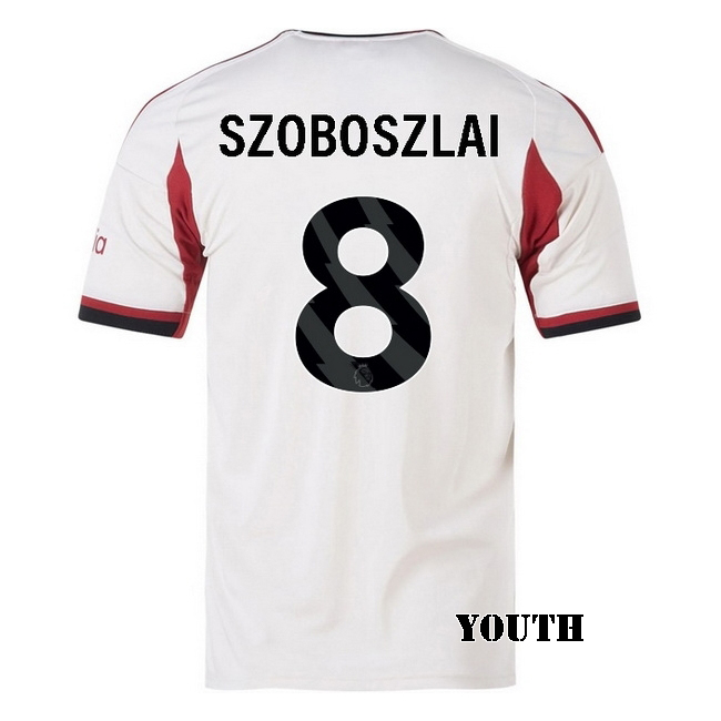 2025/26 Dominik Szoboszlai #8 Away Youth Soccer Jersey