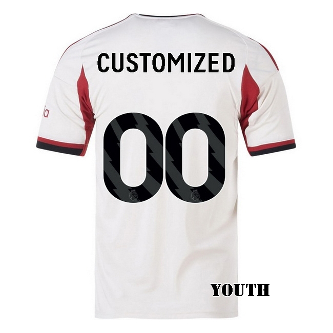 2025/26 CUSTOMIZED B #00 Away Youth Soccer Jersey