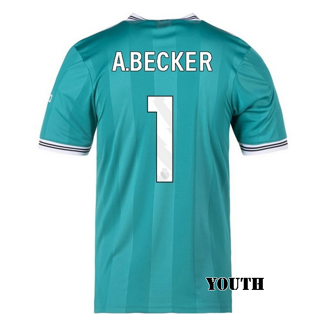 2025/26 Alisson Becker #1 Third Youth Soccer Jersey