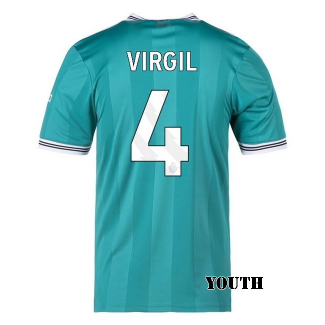 2025/26 Virgil van Dijk #4 Third Youth Soccer Jersey