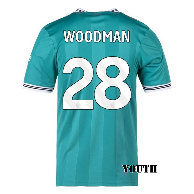 2025/26 Freddie Woodman #28 Third Youth Soccer Jersey