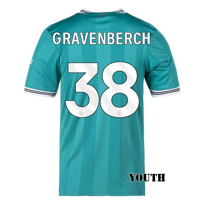 2025/26 Ryan Gravenberch #38 Third Youth Soccer Jersey