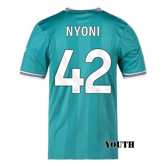 2025/26 Trey Nyoni #42 Third Youth Soccer Jersey