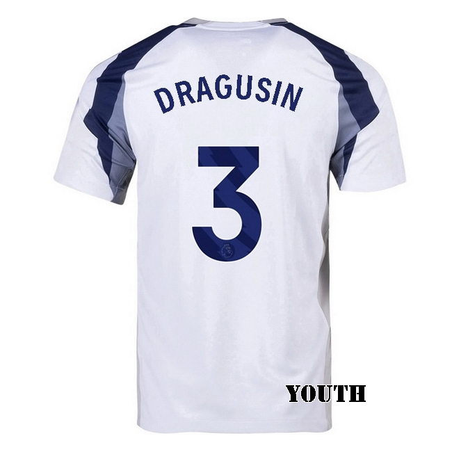 2025/26 Radu Dragusin #3 Home Youth Soccer Jersey
