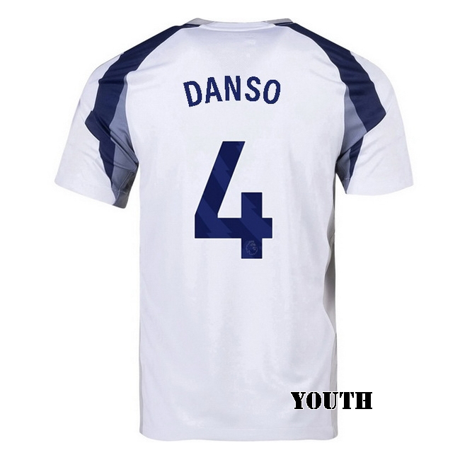 2025/26 Kevin Danso #4 Home Youth Soccer Jersey
