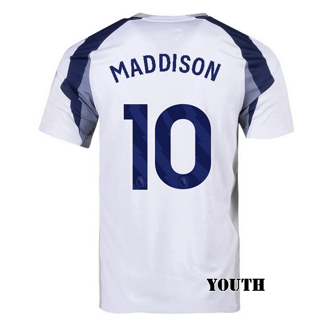 2025/26 James Maddison #10 Home Youth Soccer Jersey