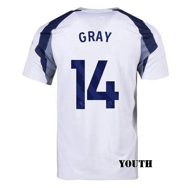 2025/26 Archie Gray #14 Home Youth Soccer Jersey
