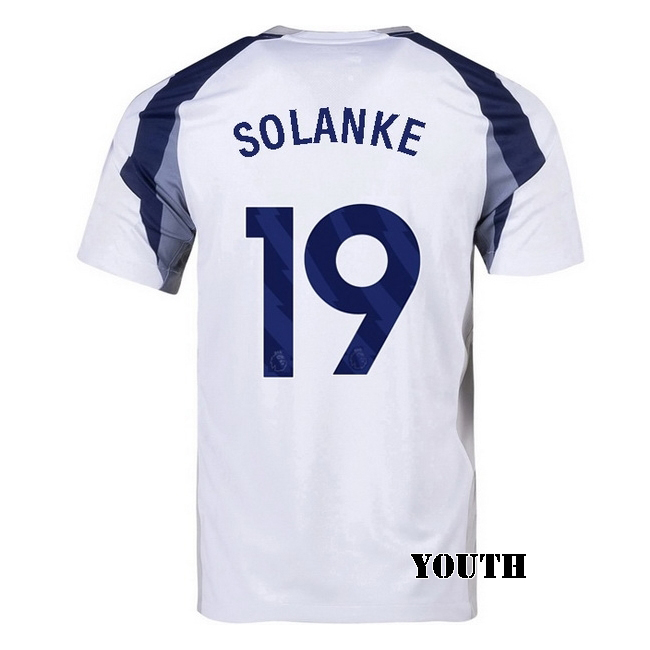 2025/26 Dominic Solanke #19 Home Youth Soccer Jersey
