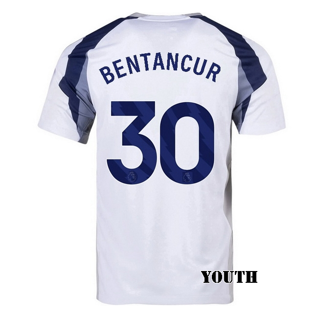 2025/26 Rodrigo Bentancur #30 Home Youth Soccer Jersey