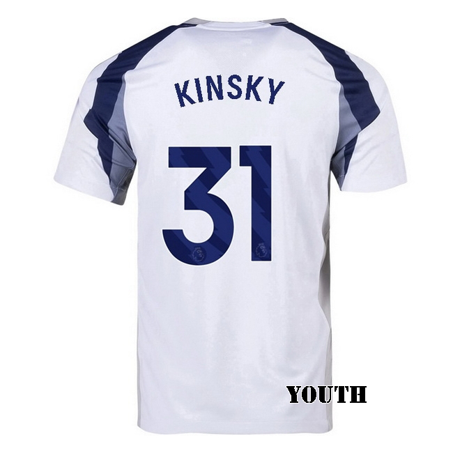 2025/26 Antonin Kinsky #31 Home Youth Soccer Jersey