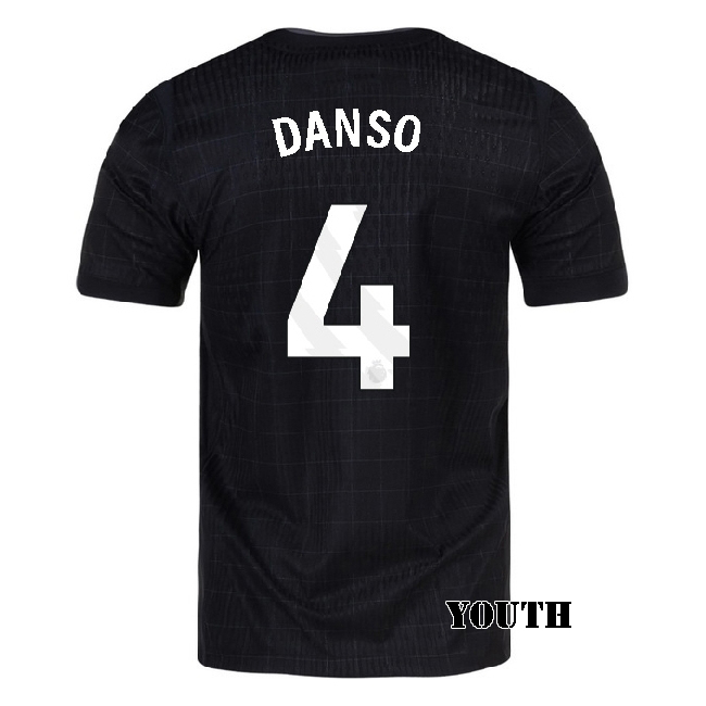 2025/26 Kevin Danso #4 Away Youth Soccer Jersey