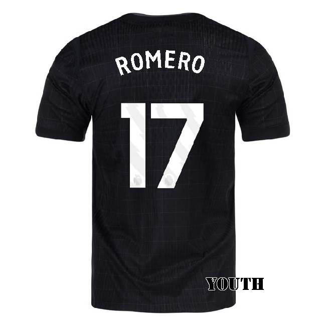 2025/26 Cristian Romero #17 Away Youth Soccer Jersey