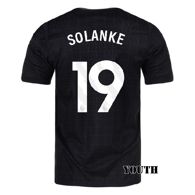 2025/26 Dominic Solanke #19 Away Youth Soccer Jersey