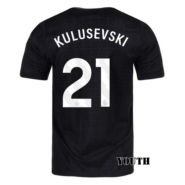 2025/26 Dejan Kulusevski #21 Away Youth Soccer Jersey