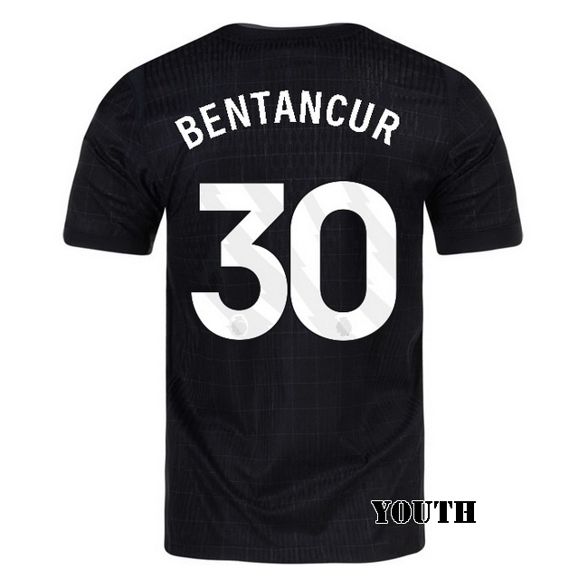 2025/26 Rodrigo Bentancur #30 Away Youth Soccer Jersey