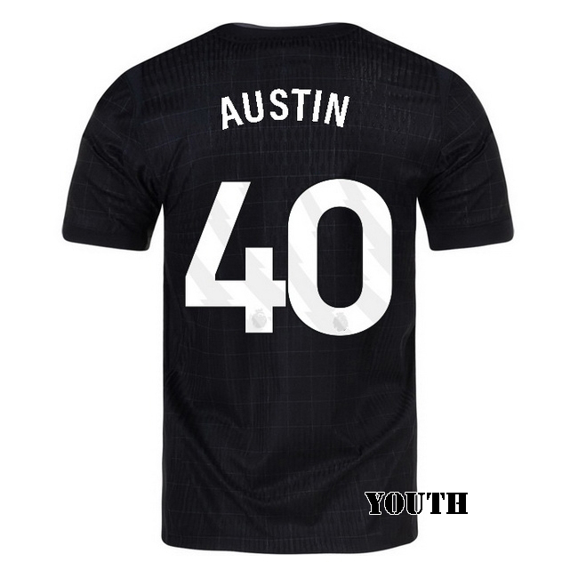 2025/26 Brandon Austin #40 Away Youth Soccer Jersey