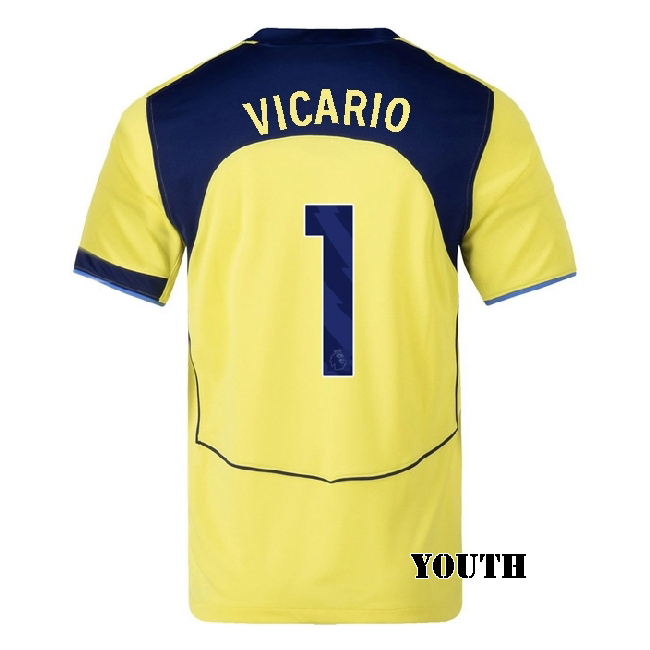 2025/26 Guglielmo Vicario #1 Third Youth Soccer Jersey