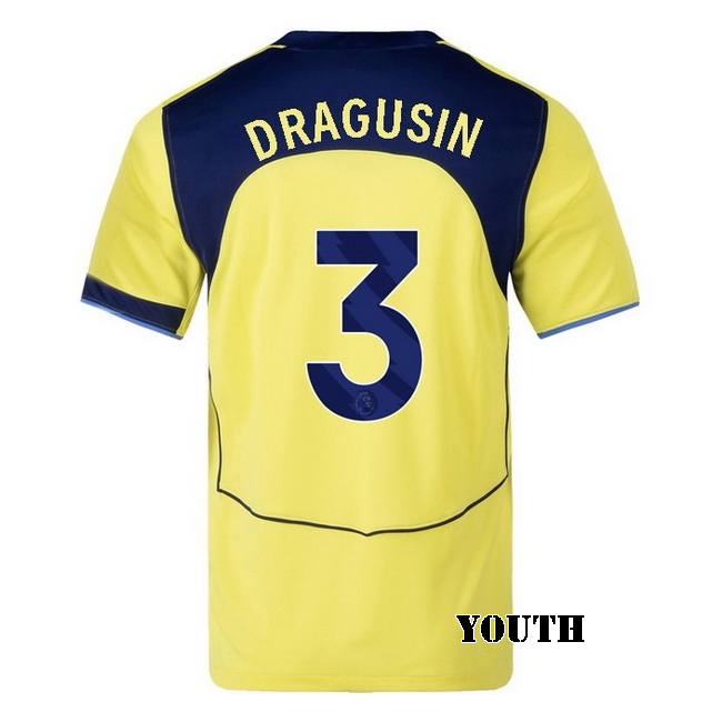 2025/26 Radu Dragusin #3 Third Youth Soccer Jersey