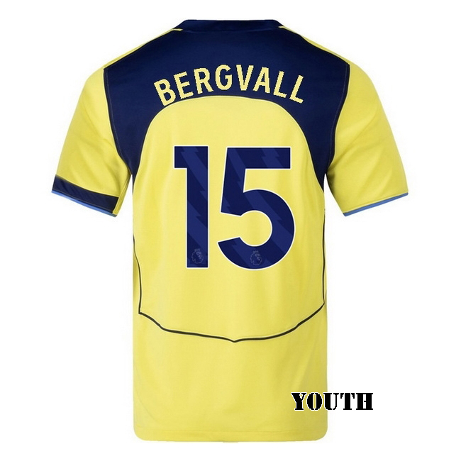 2025/26 Lucas Bergvall #15 Third Youth Soccer Jersey