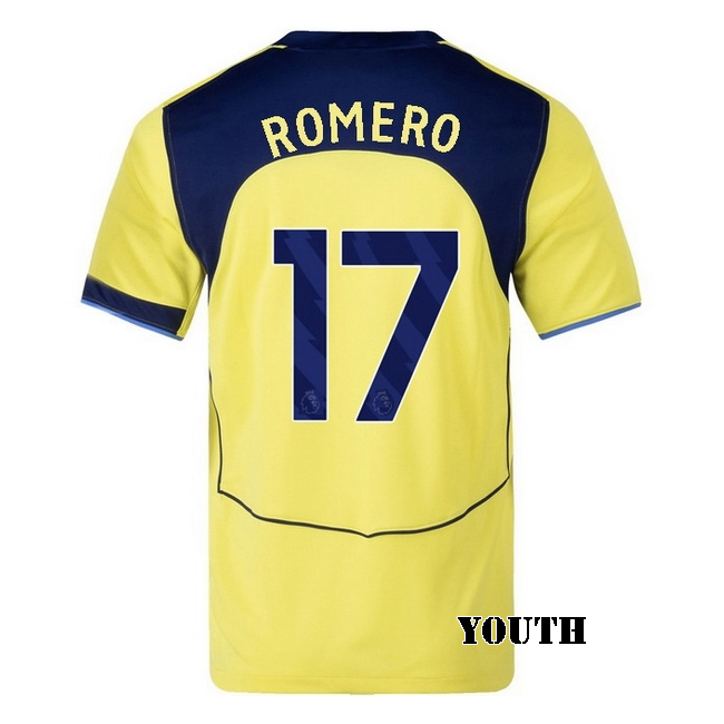 2025/26 Cristian Romero #17 Third Youth Soccer Jersey