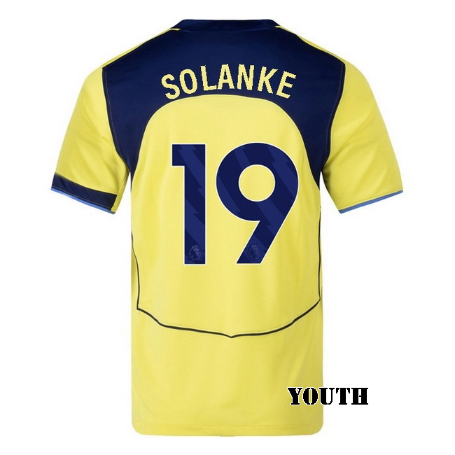 2025/26 Dominic Solanke #19 Third Youth Soccer Jersey