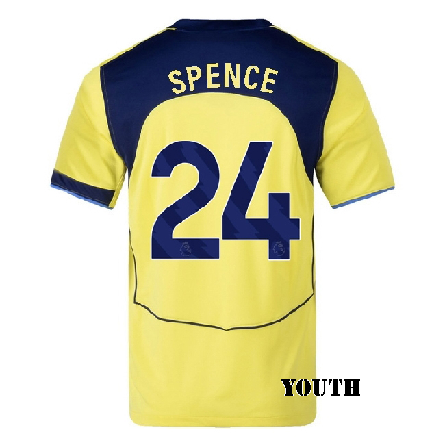 2025/26 Djed Spence #24 Third Youth Soccer Jersey
