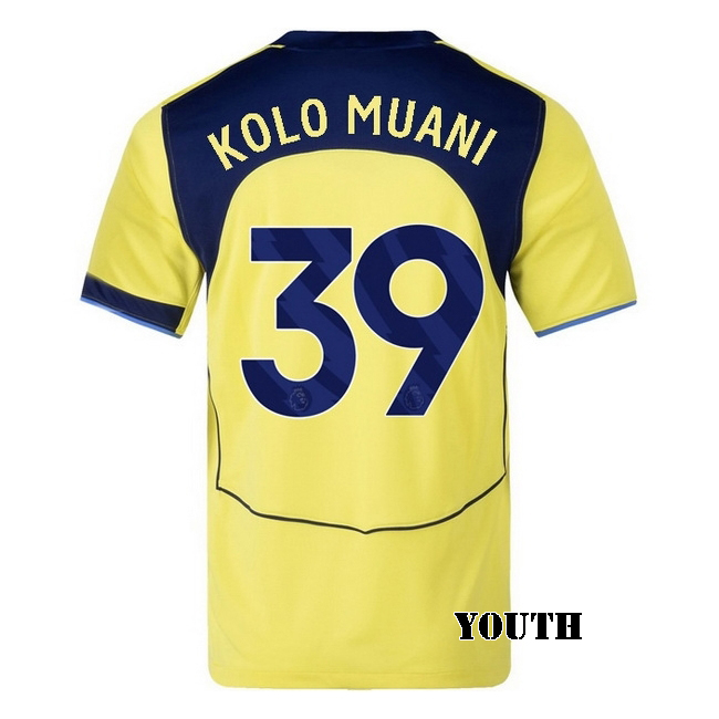 2025/26 Randal Kolo Muani #39 Third Youth Soccer Jersey