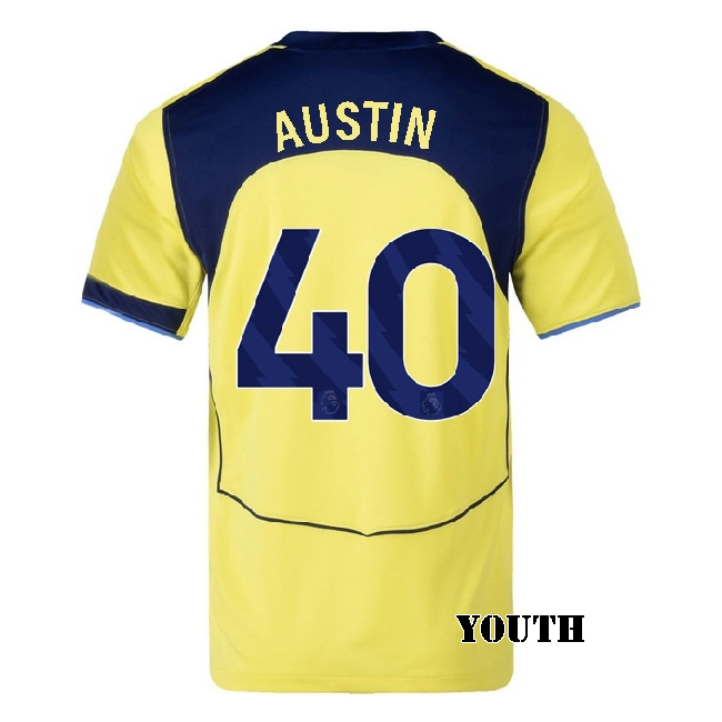 2025/26 Brandon Austin #40 Third Youth Soccer Jersey
