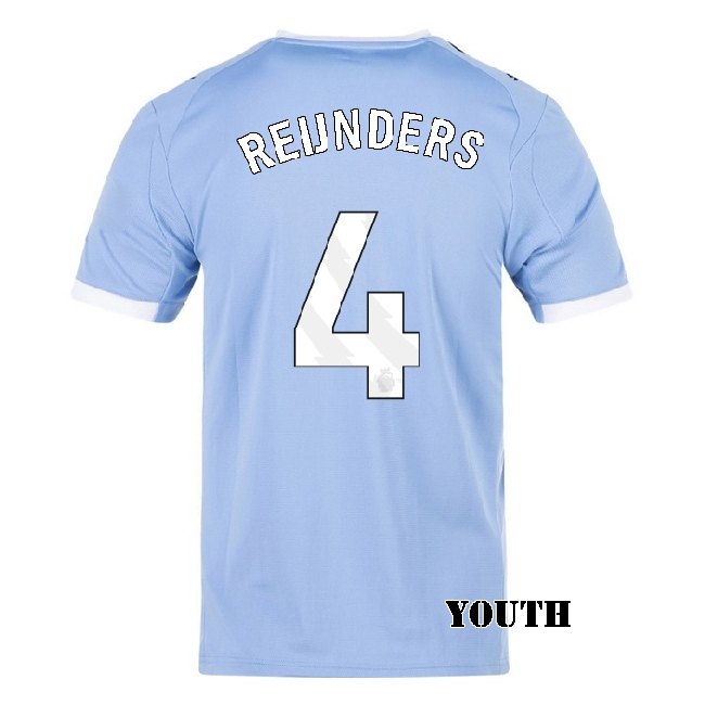 2025/26 Tijjani Reijnders #4 Home Youth Soccer Jersey