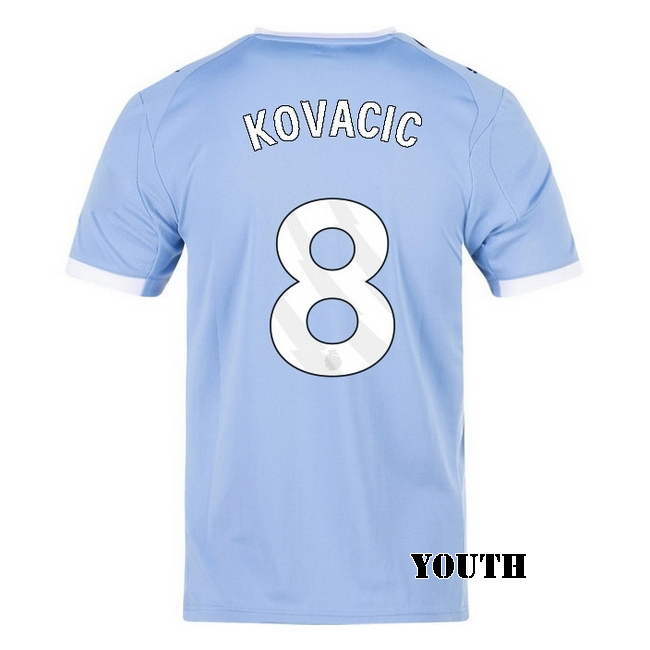 2025/26 Mateo Kovacic #8 Home Youth Soccer Jersey