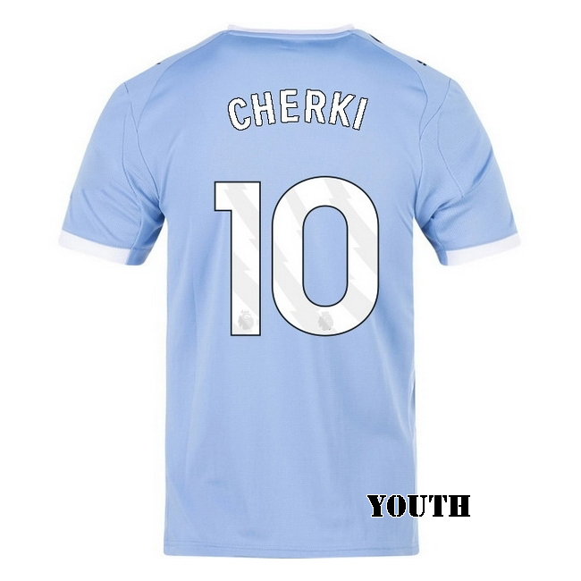 2025/26 Rayan Cherki #10 Home Youth Soccer Jersey