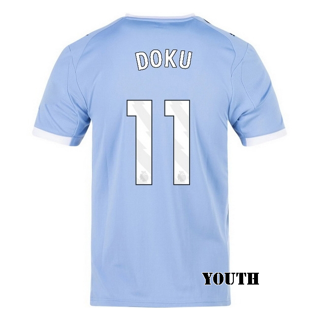 2025/26 Jeremy Doku #11 Home Youth Soccer Jersey