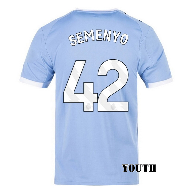 2025/26 Antoine Semenyo #42 Home Youth Soccer Jersey