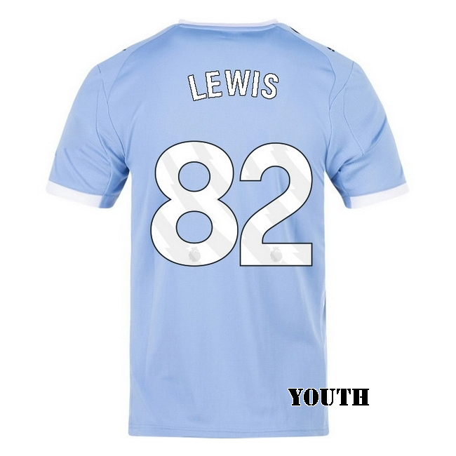 2025/26 Rico Lewis #82 Home Youth Soccer Jersey