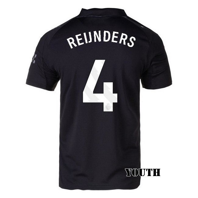 2025/26 Tijjani Reijnders #4 Away Youth Soccer Jersey