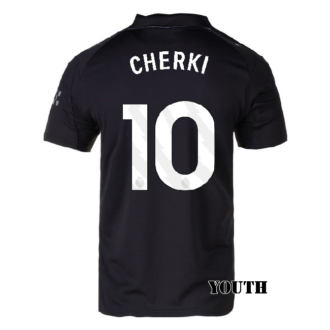 2025/26 Rayan Cherki #10 Away Youth Soccer Jersey