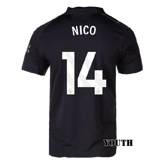 2025/26 Nico Gonzalez #14 Away Youth Soccer Jersey